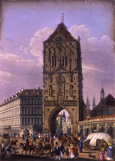 Powder Tower, Prague by Vincenc Morstadt